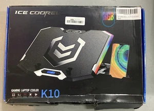 ICE COOREL RGB Gaming  Laptop Cooling Pad for 15.6-17.3 Inch - Picture 1 of 5