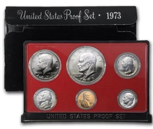 Juego de prueba revestido 1973 EE. UU. Como nuevo embalaje original del gobierno OGP - Imagen 1 de 3