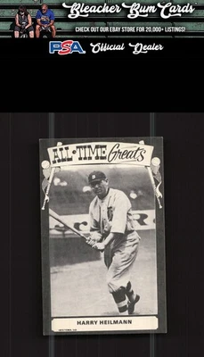 1973-80 TCMA All-Time Greats Postcards NNO Harry Heilmann Postcard - Image 1 of 2