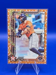 2025 Topps Holiday Baseball Gold Holiday Lights Jose Altuve #H163 Astros - Picture 1 of 2