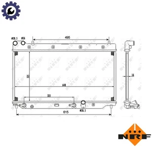 RADIATOR ENGINE COOLING 53110 FOR L15A1 1.5L L12A1/L12A4 1.2L L13A1/L13A5 1.3L - Picture 1 of 9