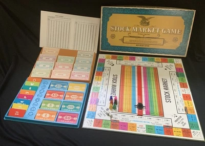 Vintage 1968 WHITMAN STOCK MARKET DELUXE EDITION Finance Game NICE CONDITION - Image 1 of 4