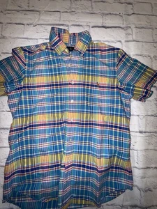 Polo Ralph Lauren Mediano Algodón Oxford Camisa a Cuadros Bolsillo en el Pecho y Poni - Imagen 1 de 8