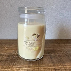 NEW ICED BANANA POP YANKEE CANDLE 20OZ. JAR SIGNATURE 2 WICK SUMMER FRUIT - Picture 1 of 6
