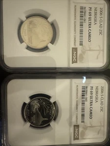 2006-S 25 Cents Nebraska State Quarter PF 69 Ultra Cameo - NGC Graded- LOT OF 2 - Picture 1 of 2