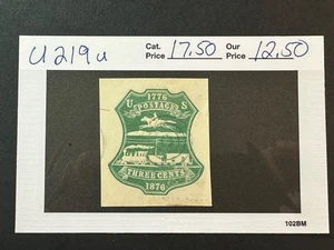 US Scott # U219 Used Target Cancel Cut Square 2024 Scott Catalogue Value $ 17.50 - Picture 1 of 3