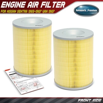 2x Filtro de aire del motor para furgoneta Nissan Sentra 1983-1987 1987 720 Datsun 1654604N00 Foto 1 de 4