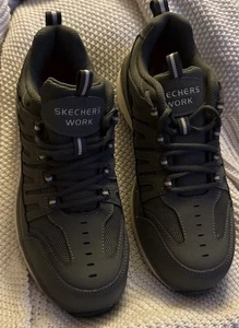 Skechers Men's Work Shoes 200152 Gray Arch Fit Slip Resistant Safety Toe Sz 9.5 - Picture 1 of 10