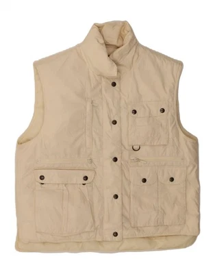 EDDIE BAUER Womens Padded Gilet UK 14 Medium Beige Polyester BV13 - Image 1 of 3