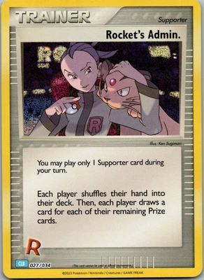 Rocket's Admin. (CLB) Holo Trading Card Game Classic 027/034 NM - Image 1 of 2