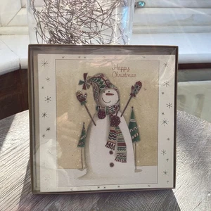 Ling Design 10 Weihnachtskarten verpackt Schneemann Design. - Bild 1 von 5