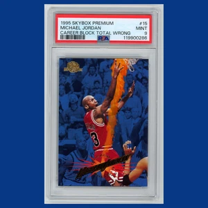 Tarjeta de baloncesto Michael Jordan #15 PSA 9 1995-96 SkyBox Premium Chicago Bulls - Imagen 1 de 3