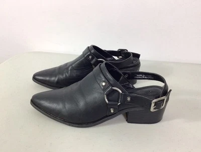 Urban Outfitters Cuero Vaquero Tobillo Motociclista Botas Zapatos Mujer 9 Foto 1 de 4