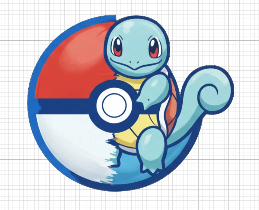 10x 6x 2x Adesivos Squirtle Holográficos Skate Cell Laptop Pokemon Nintendo Ball - Imagem 1 de 1