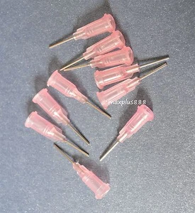 Agujas dispensadoras contundentes de 1/2" 50 piezas puntas aguja calibre 20 rosa - Imagen 1 de 1