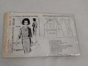 1960s Spadea NS-286 Women's Capucci Jacket Skirt, E Size 16, Unprinted FF - Picture 1 of 2