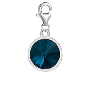 Sexy Sparkles March Clip On Birthstone Charms with Lobster Clasp Claw for Bracel - Picture 1 of 2