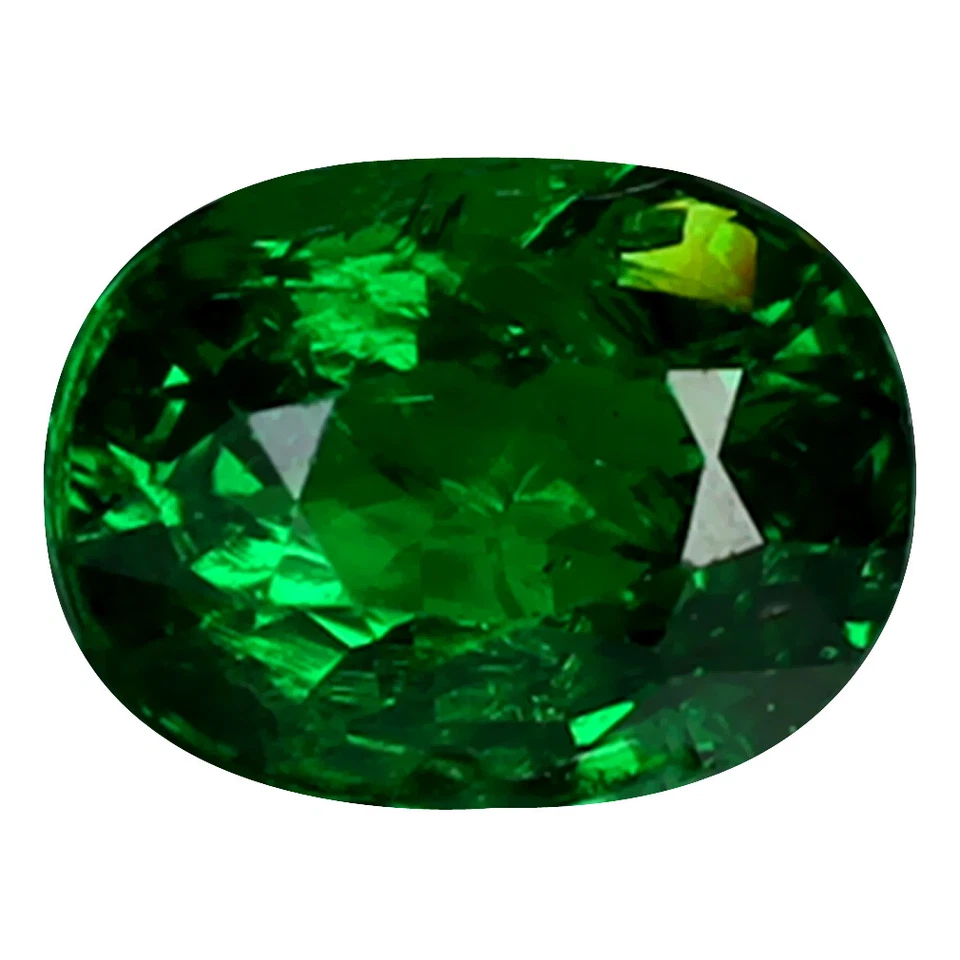 Piedra preciosa granate tsavorita verde sin calefacción corte ovalado brillante de 0,84 quilates (6 x 5 mm) Foto 1 de 1