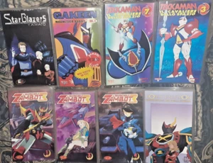 VHS VIDEO ANIME TV ANNI 80 STARBLAZERS,GAKEEN ROBOT,GOTRINITON,TEKKAMAN,ZAMBOT 3 - Foto 1 di 12