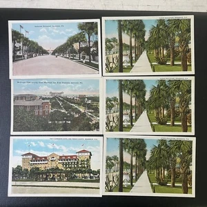lot of 6 unused vintage/antique 1920s Seabreeze Florida postcards Daytona - Picture 1 of 7