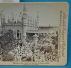 India Stereoview Photo Mohammedan Cathedral Mosque Calcutta Underwood