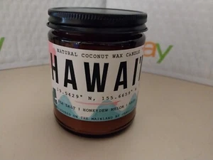 hawai'i scented candle by candlefy 8 oz UNUSED candle sea salt honeydew melon - Picture 1 of 5