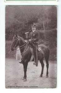 Postal R Martin Mounted Town Crier Ilfracombe 1912 Caballo Bristol cancelar - Imagen 1 de 1