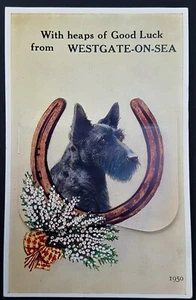Early WESTGATE ON SEA Scottish Terrier Postcard - Picture 1 of 1