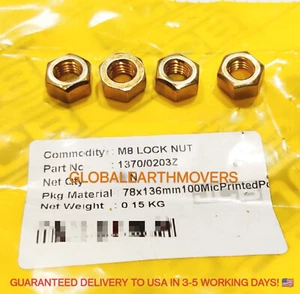JCB PARTS - GENUINE SELF LOCK STUD M8, PACK OF 4 PCS. (PART NUMBER: 1370/0203Z) - Picture 1 of 4