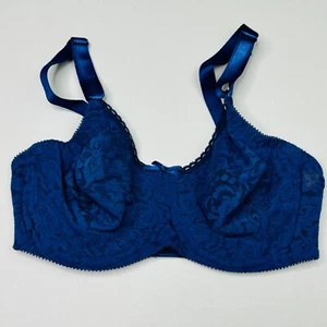 Bali Bra 34C Underwire Blue Lace N Smooth Soft Cup Adjustable Straps 3432 - Picture 1 of 6