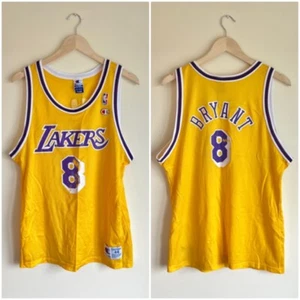 NBA Los Angeles Lakers Kobe Bryant 90s Authentic Basketball Jersey Champion 44/L - Picture 1 of 13