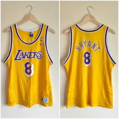NBA Los Angeles Lakers Kobe Bryant Authentic Basketball Jersey 90s Champion 44/L - Image 1 of 4