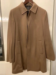 Brioni Beige Wool Cashmere Blend Overcoat Sz M - Picture 1 of 5