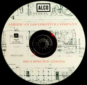 ALCO RS-3 Lokspezifikationsseiten PDF-Seiten auf DVD - Bild 1 von 5