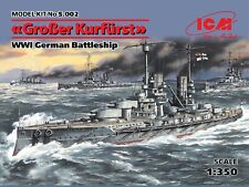 Scale 1:350 ICM S002 - Grosser Kurfurst WWI German battleship Plastic Model kit