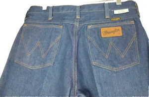 NEW VTG Wrangler Jeans 33x34 No Fault Made in USA 70s Denim NWT NOS - Picture 1 of 12