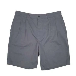 RED KAP Double Pleated Workwear USA Grey Chino Cotton Shorts Mens W36 - Picture 1 of 5