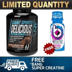 GIANT SPORTS DELICIOUS PROTEIN POWDER ELITE 2.27KG 5LBS WHEY POWDER WPC WPI # - Picture 1 of 1