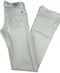 Rock & Republic Womens White Flare Jeans Y2K 90s Size 25 NWT - Picture 1 of 20