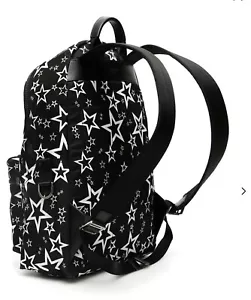 DOLCE & GABBANA BLACK WHITE DG STARS SICILY BAG TOP HANDLE RUCKSACK BACKPACK - Picture 1 of 9