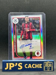 2024 Topps Merlin Collections Certified Auto Francesco Camarda AC Milan UEFA RC - Picture 1 of 1