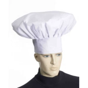 Funny JUMBO DELUXE CHEF HAT White Cook Baker Adult Costume Cap Clown Big Cloth - Picture 1 of 3