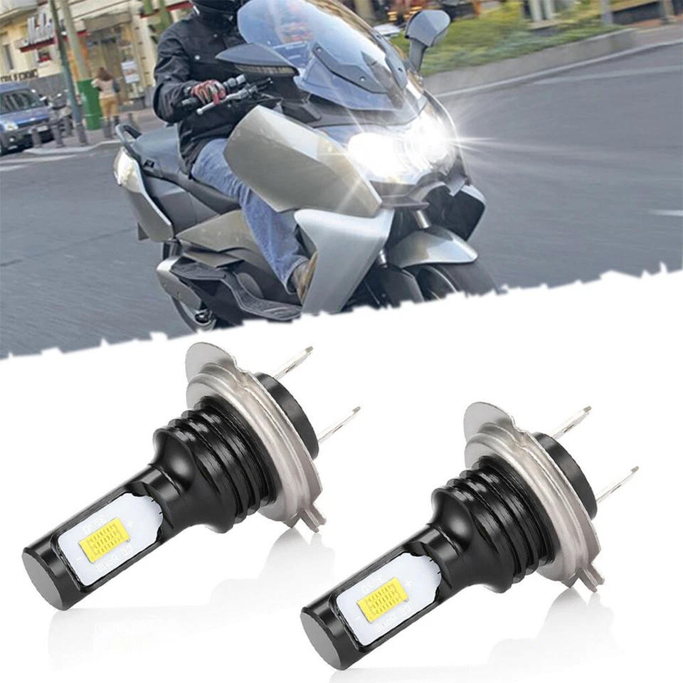 Kit de conversión de bombillas de faros LED H7 6000 k blanco para BMW C650GT 2013-2020 2 piezas Foto 1 de 4