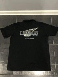 Final Fantasy VII Remake Shirt Uomo XL Polo Promo Nero Port & Company GameStop - Foto 1 di 6