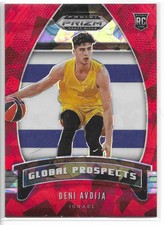 2020-21 Prizm Draft Global Prospects Red Cracked Ice- Deni Avdija Wizards!