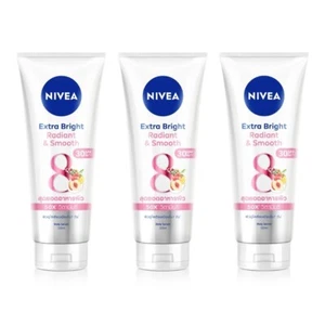 3x320ml Body Lotion Skin Smooth Nivea Extra White Radiant Whitening Moisturizer - Picture 1 of 6