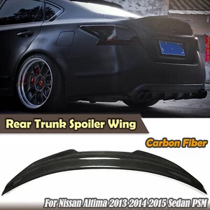 Carbon Fiber Rear Wing Spoiler For Nissan Altima 2013 2014 2015 Sedan DN - Picture 1 of 10