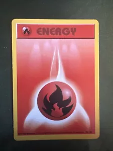 Pokémon Card Fire Energy 98/102 Base Set Vintage 1999 Pokemon Card LP-NM - Picture 1 of 2