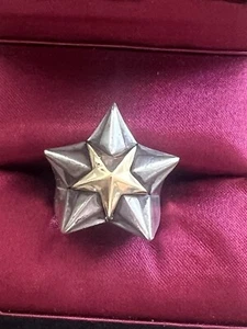 Very Rare, Hard to find Wolfhead Collaboration Star Ring, Solid Sterling Silver - Picture 1 of 7