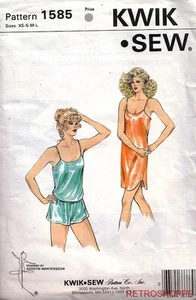 OOP KWIK SEW 1585 Pattern Misses Camisole Panties & Nightie Multi Sizes XS-S-M-L - Picture 1 of 2